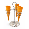 Appoggiaconi Inox - 3 coni