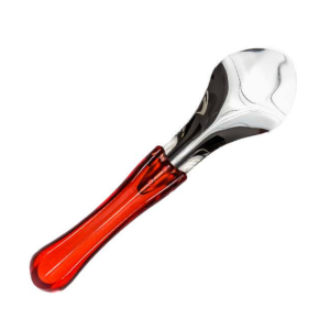 Spatola Professionale Gelato in Acciaio Inox 18/10 con Manico Trasparente 26 cm - 6 pezzi Rosso