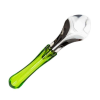 Spatola Professionale Gelato in Acciaio Inox 18/10 con Manico Trasparente 26 cm - Verde