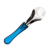 Spatola Professionale Gelato in Acciaio Inox 18/10 con Manico Trasparente 26 cm - Blu
