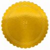 Vassoio Tondo Cappato Ø 24 cm Oro/Nero – Cartone da 5 kg
