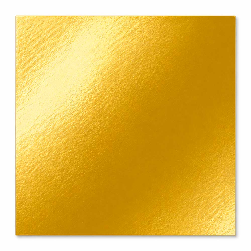 Vassoio Quadrato Liscio 22×22 cm Oro/Nero – Cartone da 5 kg