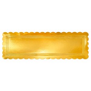 Vassoio Rettangolare Cappato 15ร40 cm Oro/Nero โ Cartone da 5 kg