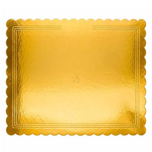 Vassoio Rettangolare Cappato 30ร41 cm Oro/Nero โ Cartone da 5 kg