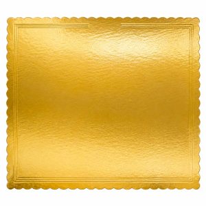 Vassoio Rettangolare Cappato 43x54 cm Oro/Nero โ Cartone da 5 kg