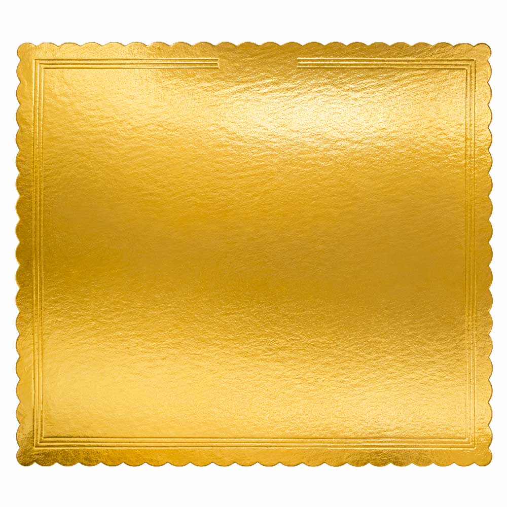 Vassoio Rettangolare Cappato 43x54 cm Oro/Nero – Cartone da 5 kg